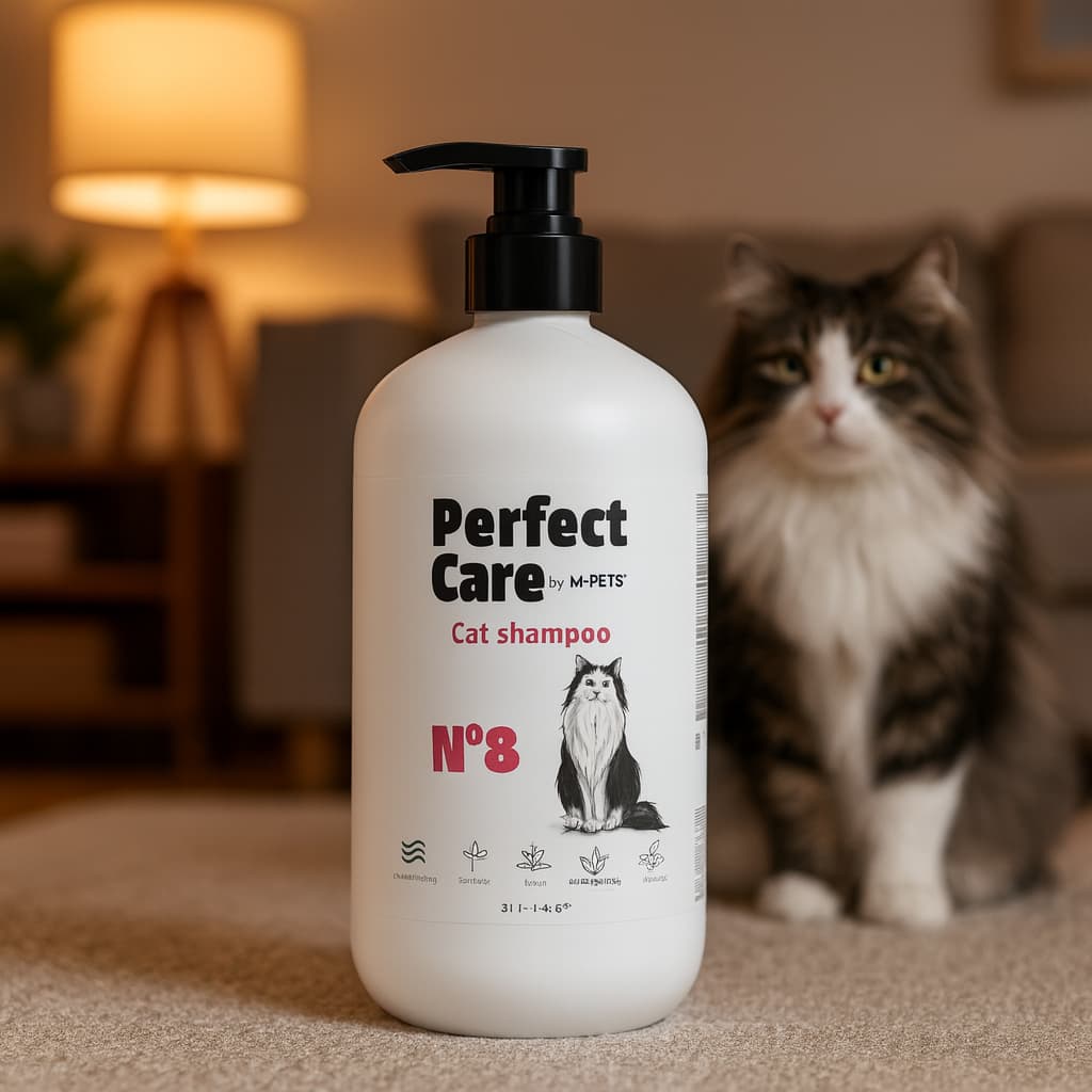 M-PETS Perfect Care Cat Shampoo 1lt by Sampo Sabun 1L LT untuk — gambar 1
