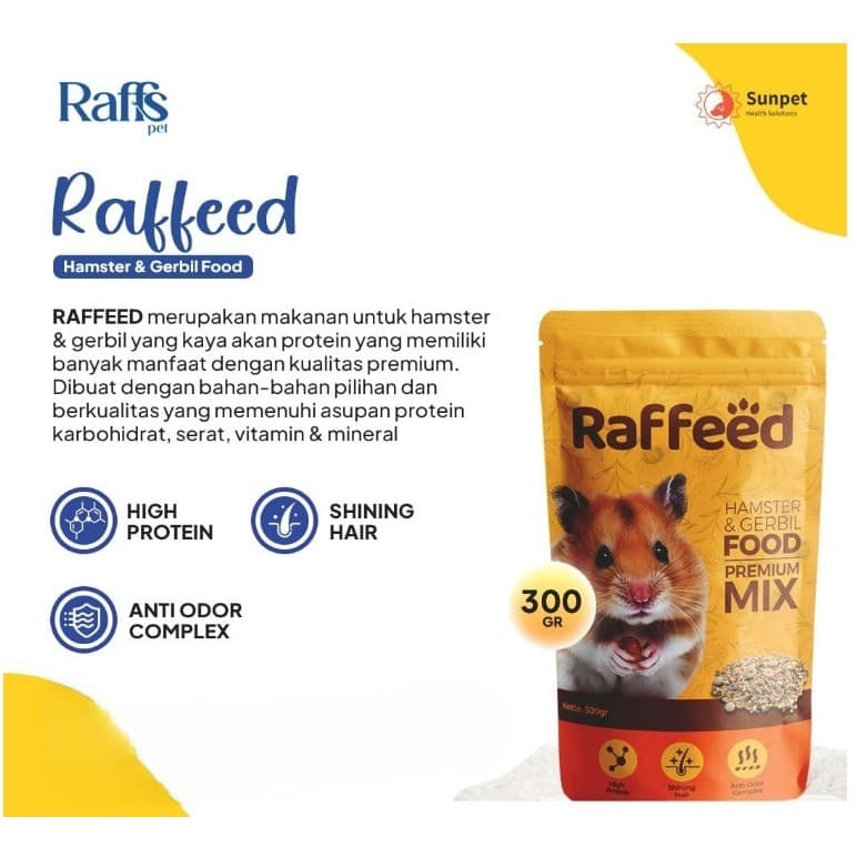 Raffeed Makanan Hamster 300g — gambar 1