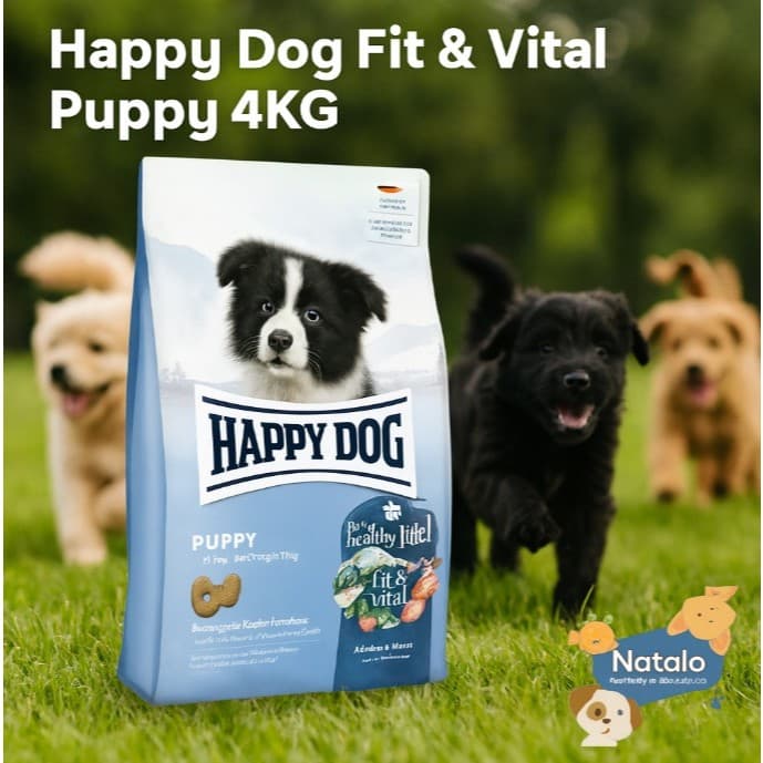 Happy Dog Fit & Vital Puppy 4kg - Original Dog Food/Makanan Anak — gambar 1