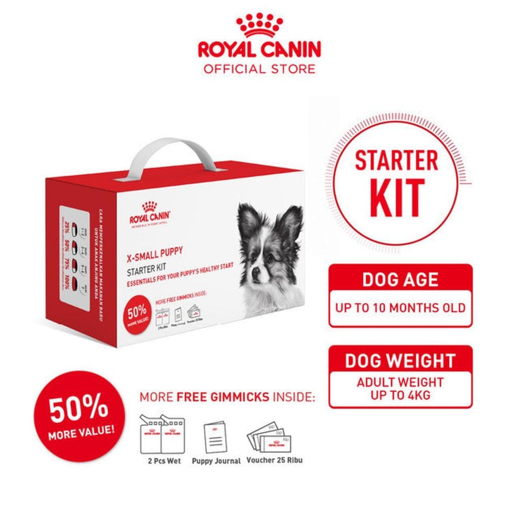 Royal Canin x-Small Puppy Starter Kit — gambar 1