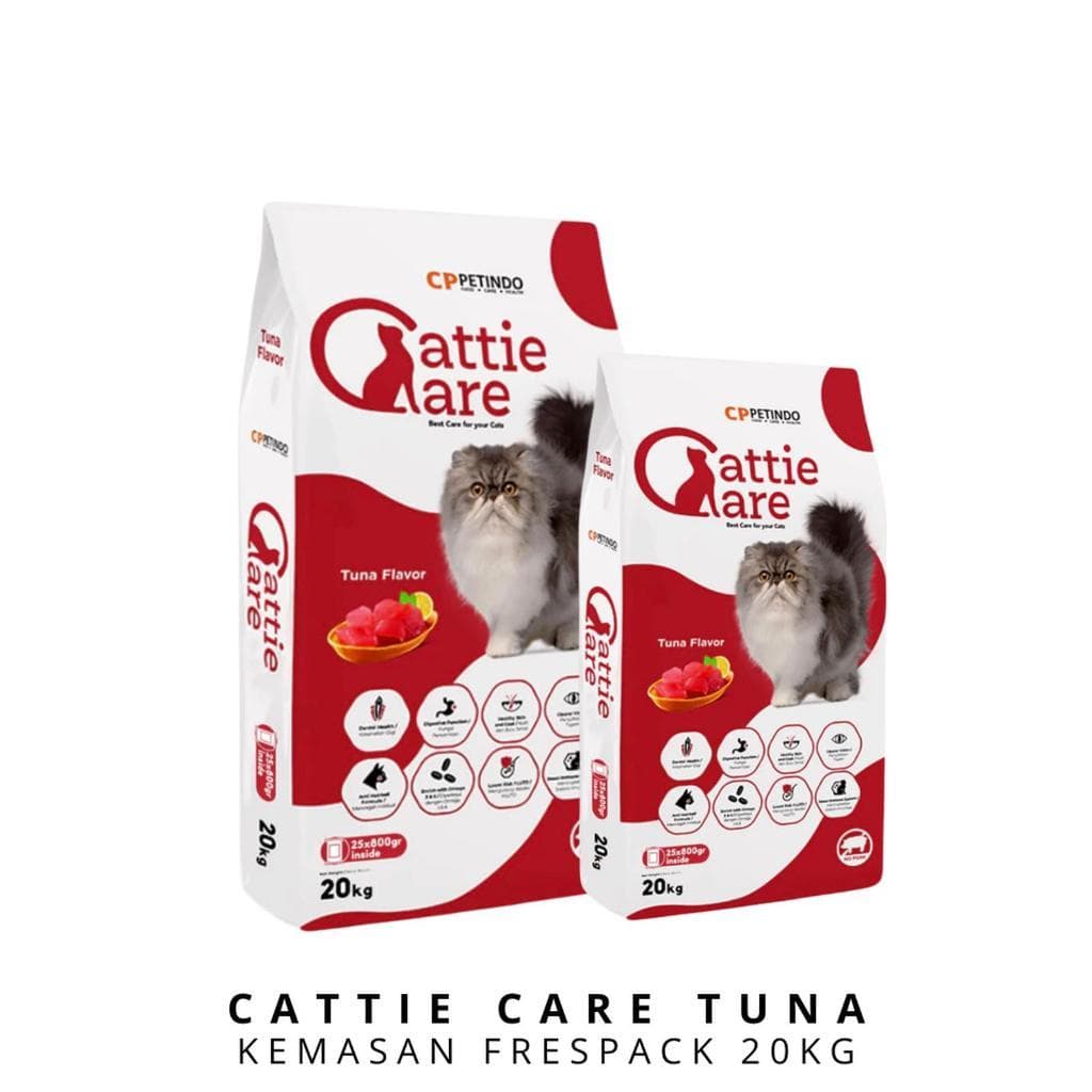 Cattie Care Tuna/Beauty Cat Food All Life Stages 20kg — gambar 1