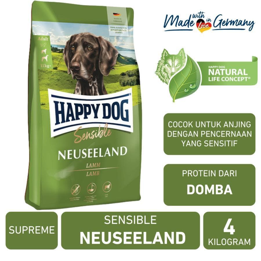 Happy Dog Supreme Sensible Neuseeland Lamb 4kg — gambar 1