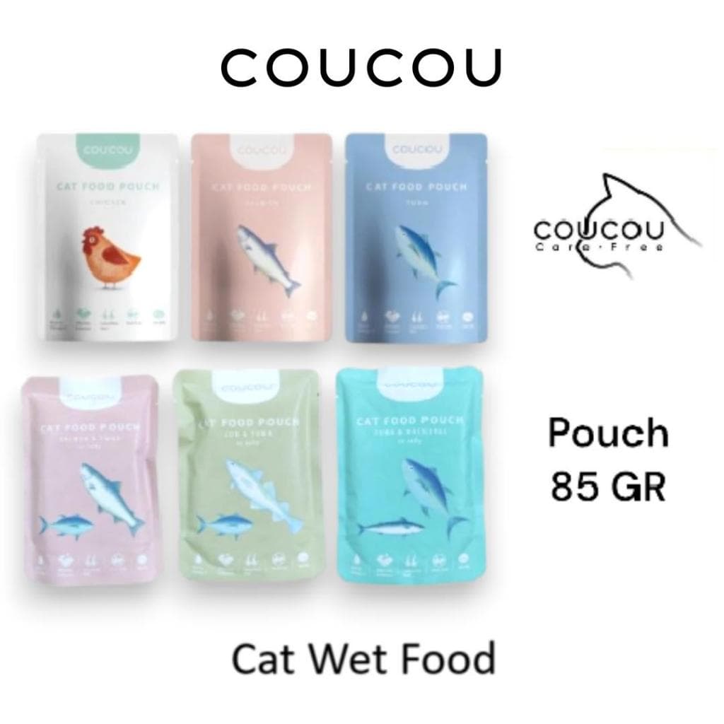 CouCou Pouch Premium Cat food 85g — gambar 1