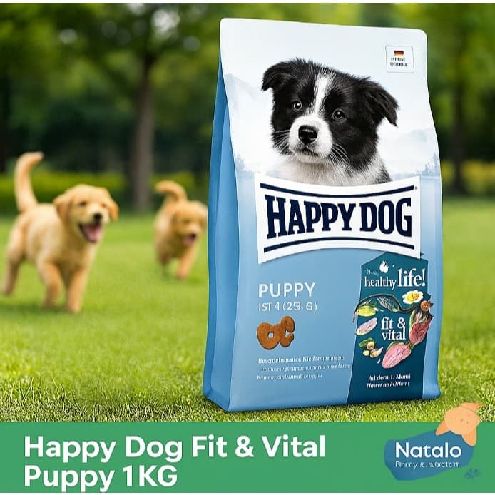 Happy Dog Fit & Vital Puppy 1kg - Original Dog Food/Makanan Anak — gambar 1