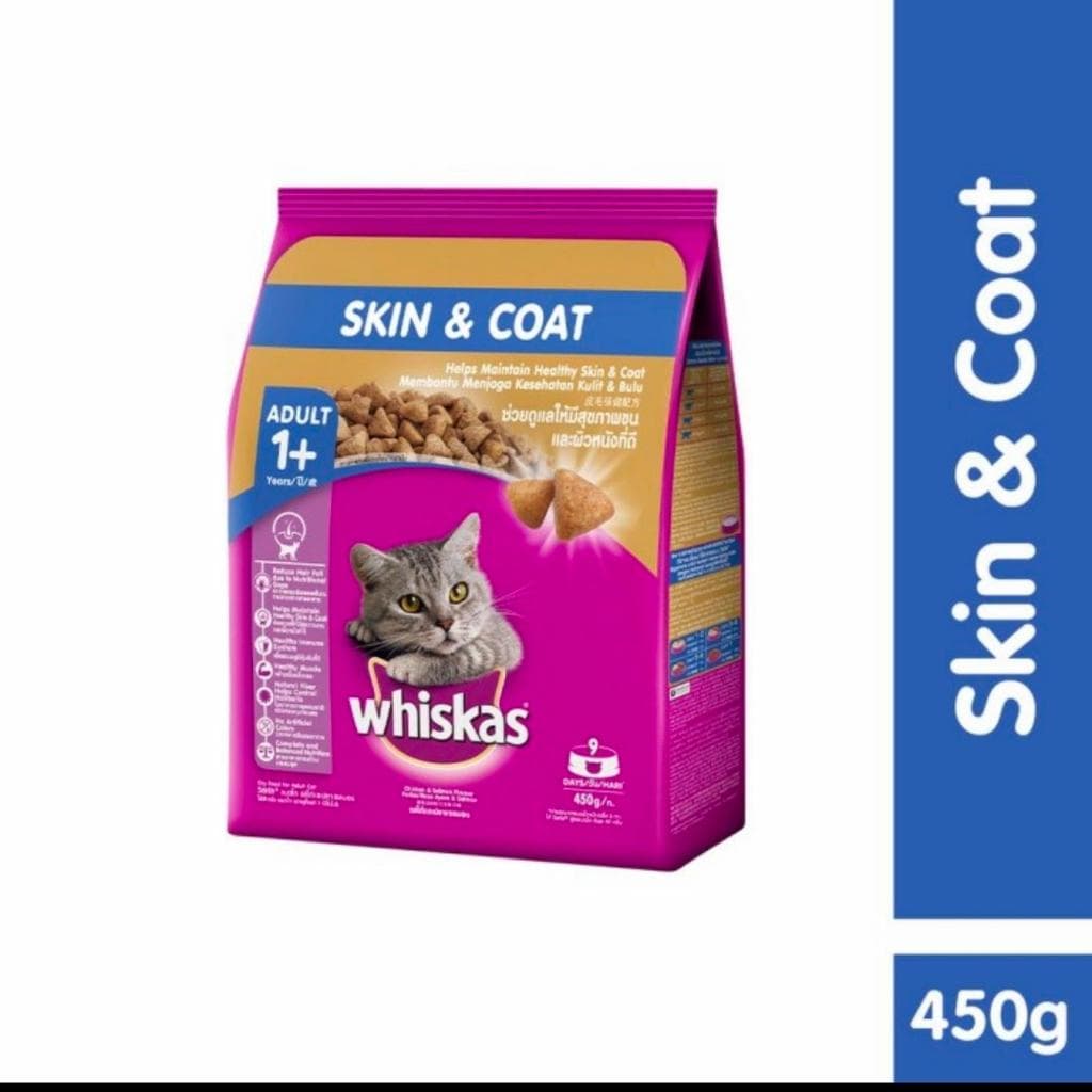 Whiskas Dry Skin & Coat 450g — gambar 1