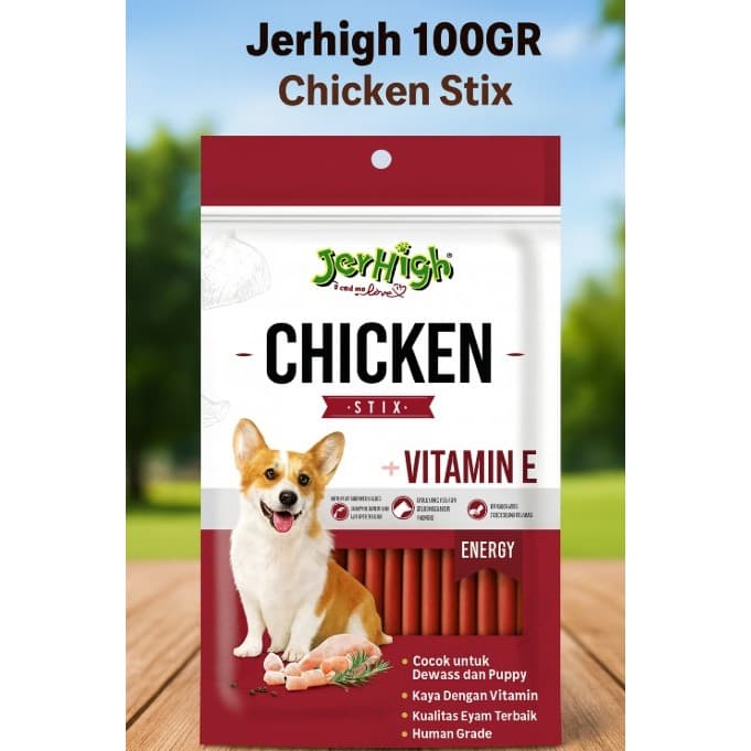 JerHigh Vitapet Chicken Stix Stick 100g — gambar 1