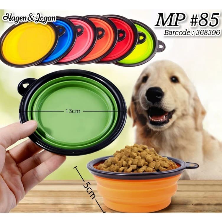 Bowl Silicone Lipat Anjing & Kucing — gambar 1