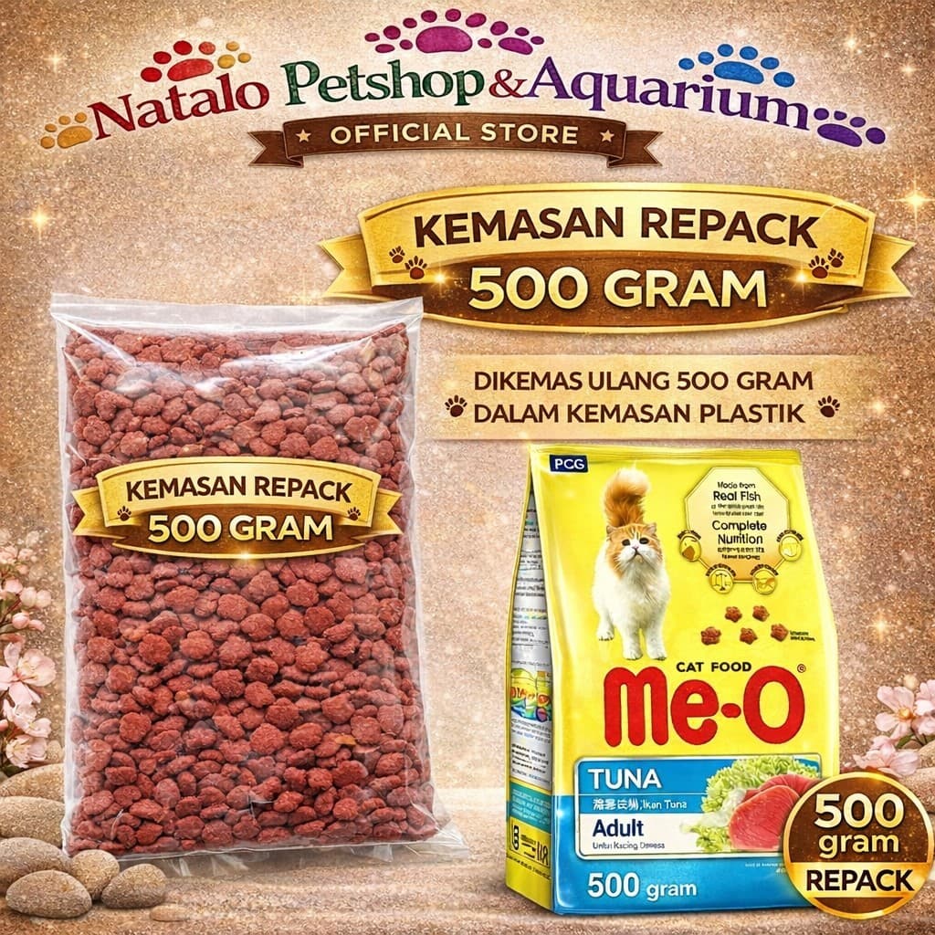 Me-O Adult Cat Food Tuna 500g Repack — gambar 1