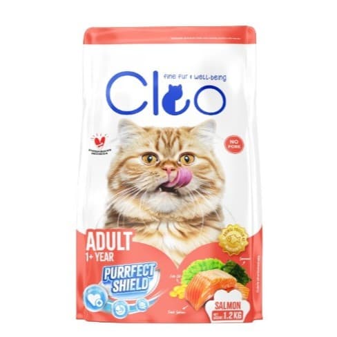Cleo Adult Salmon 1.2KG Makanan Kucing Dewasa Cat Food - gambar 1
