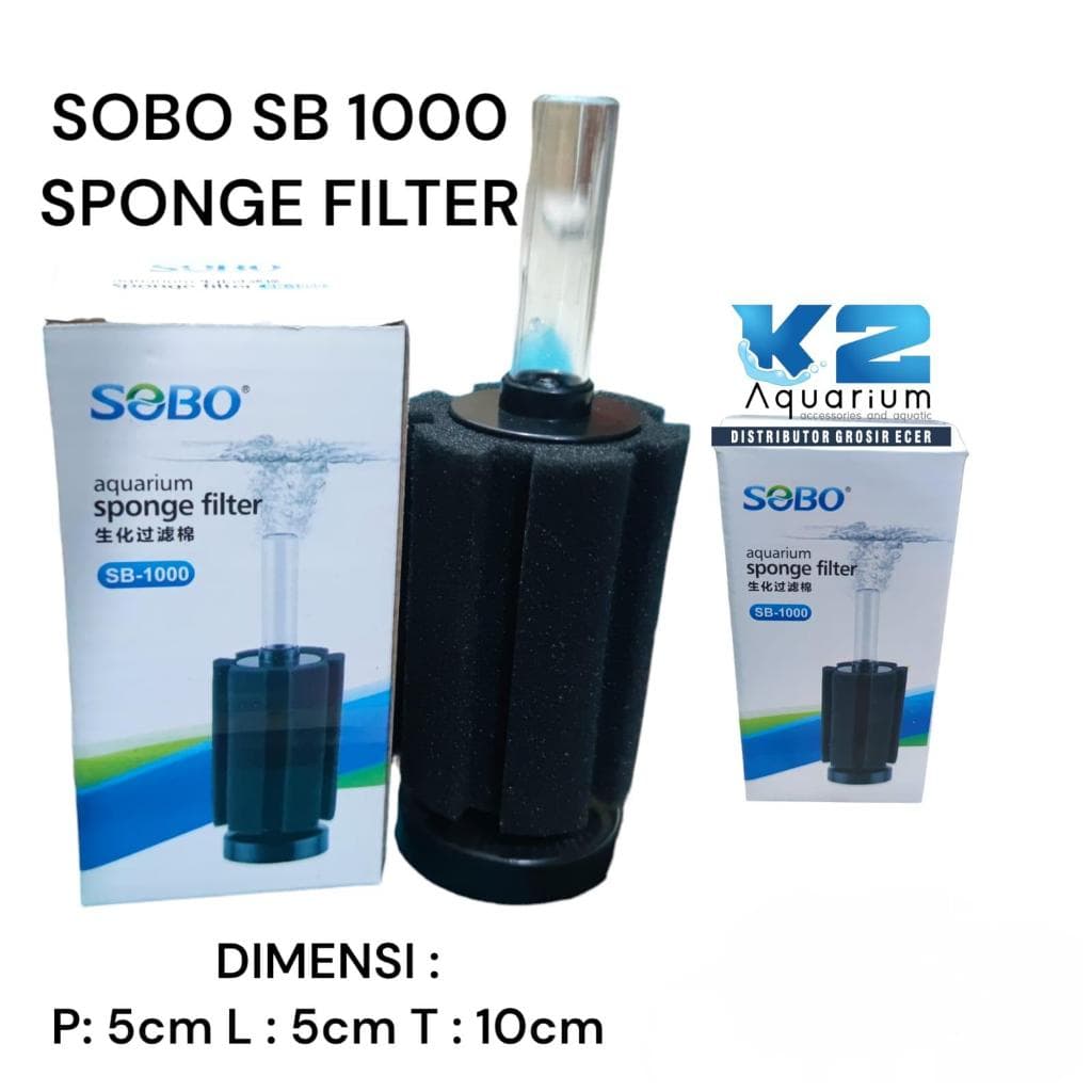 Sobo SB-1000 SB-1200 Aquarium Sponge Filter — gambar 1