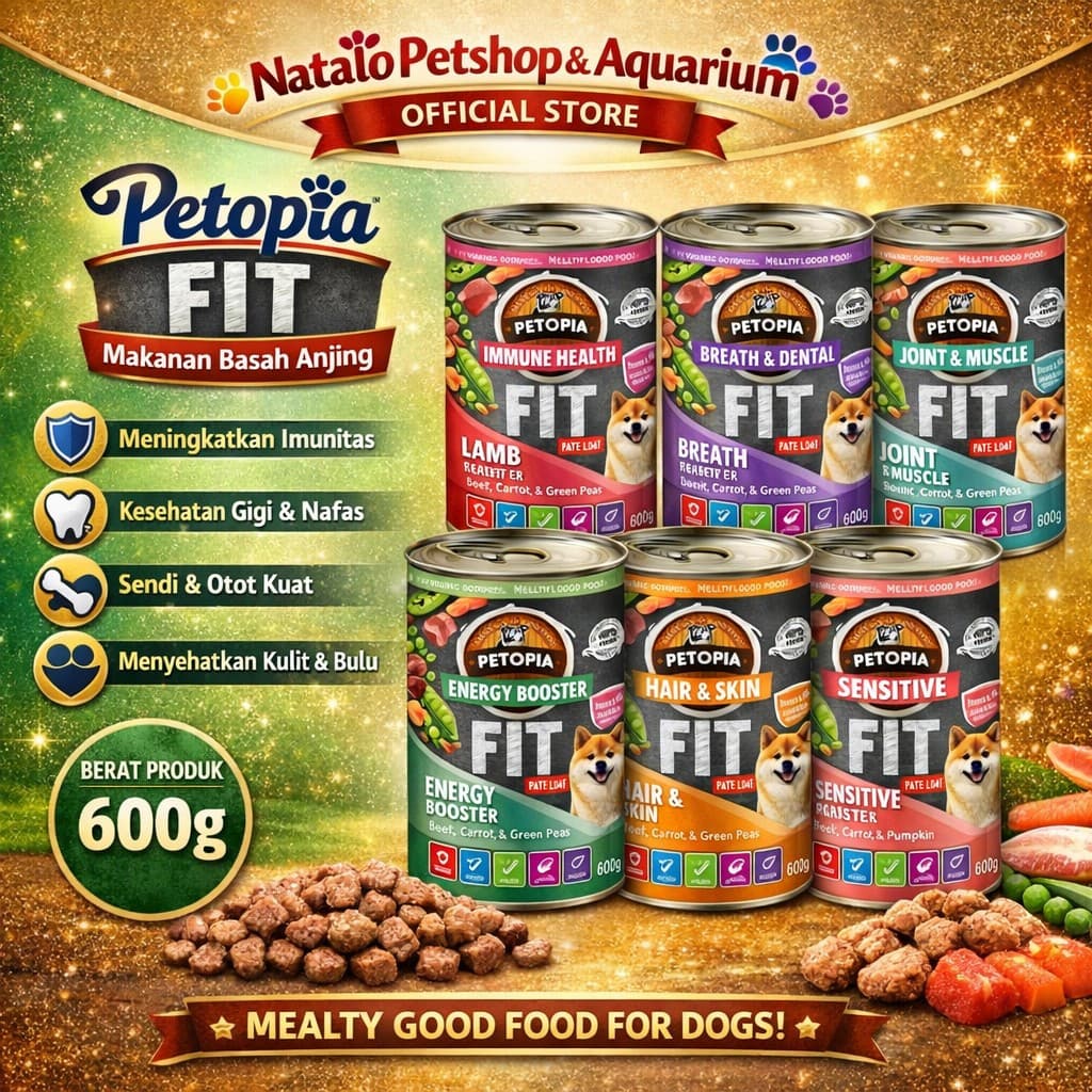 Petopia Functional Fit Pate Loaf Dog Wet Food 600g — gambar 1