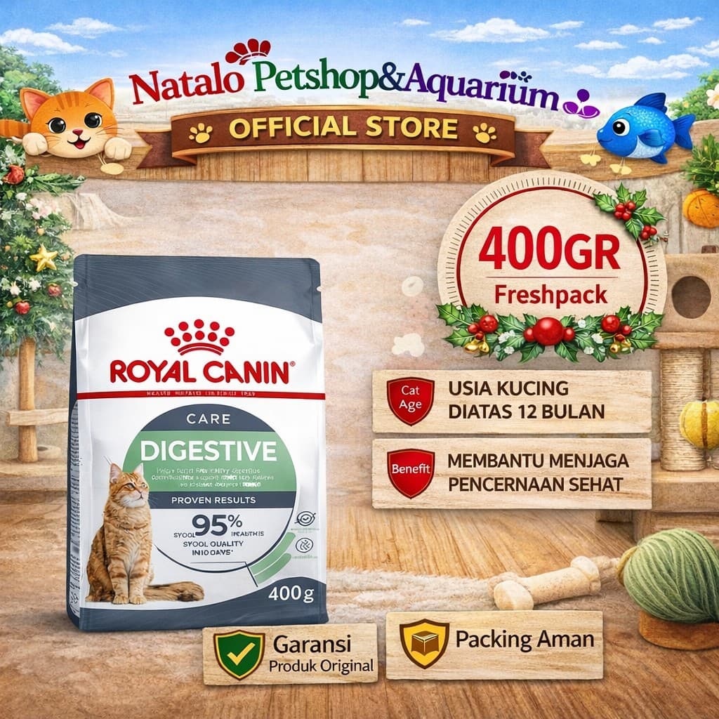 Royal Canin Digestive Care 400g Makanan Kucing Dry Cat Pencernaan — gambar 1