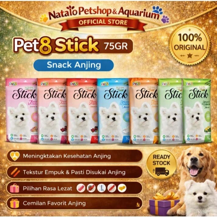 Pet8 Stick 75g Dog Treat — gambar 1
