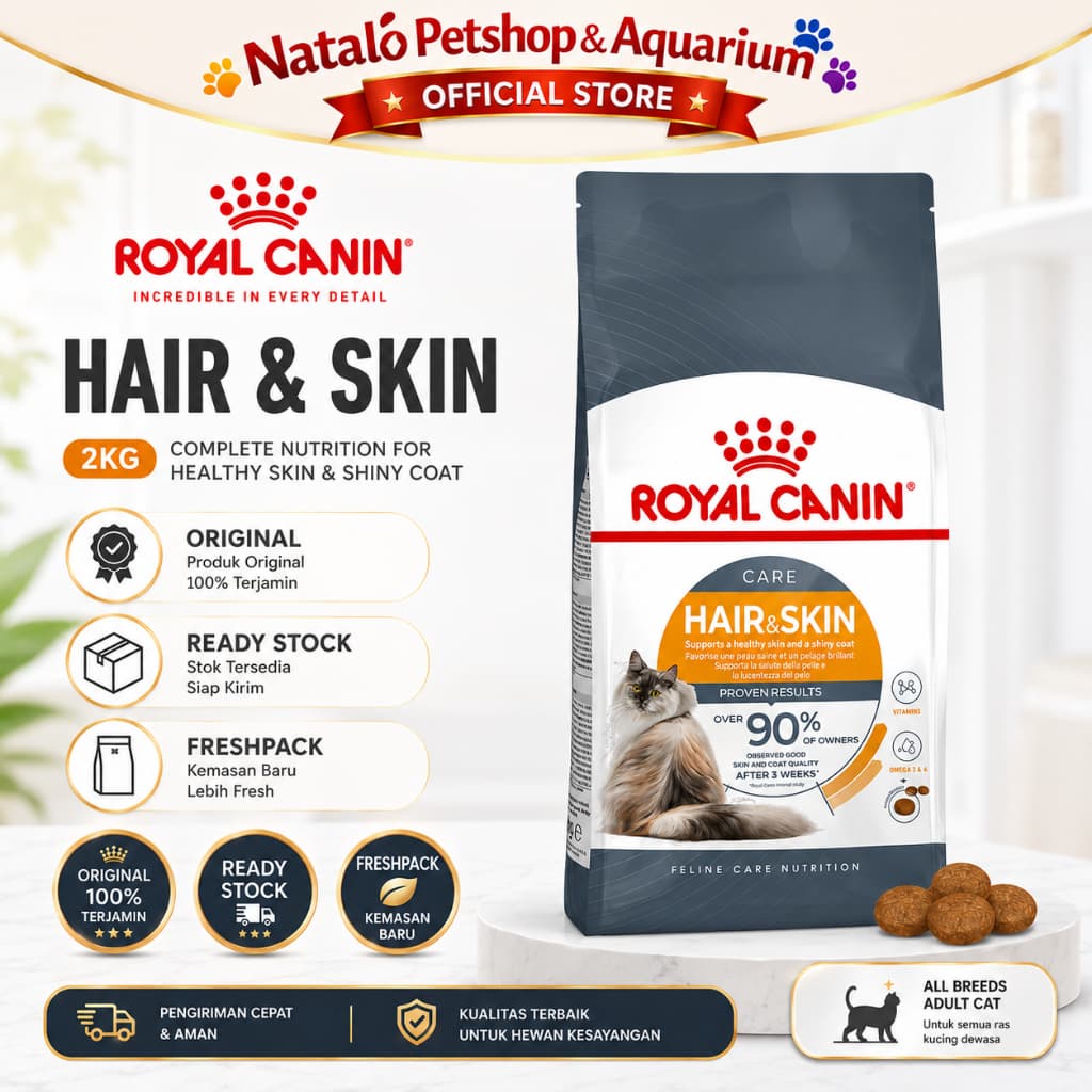 Royal Canin Hair & Skin 2kg — gambar 1