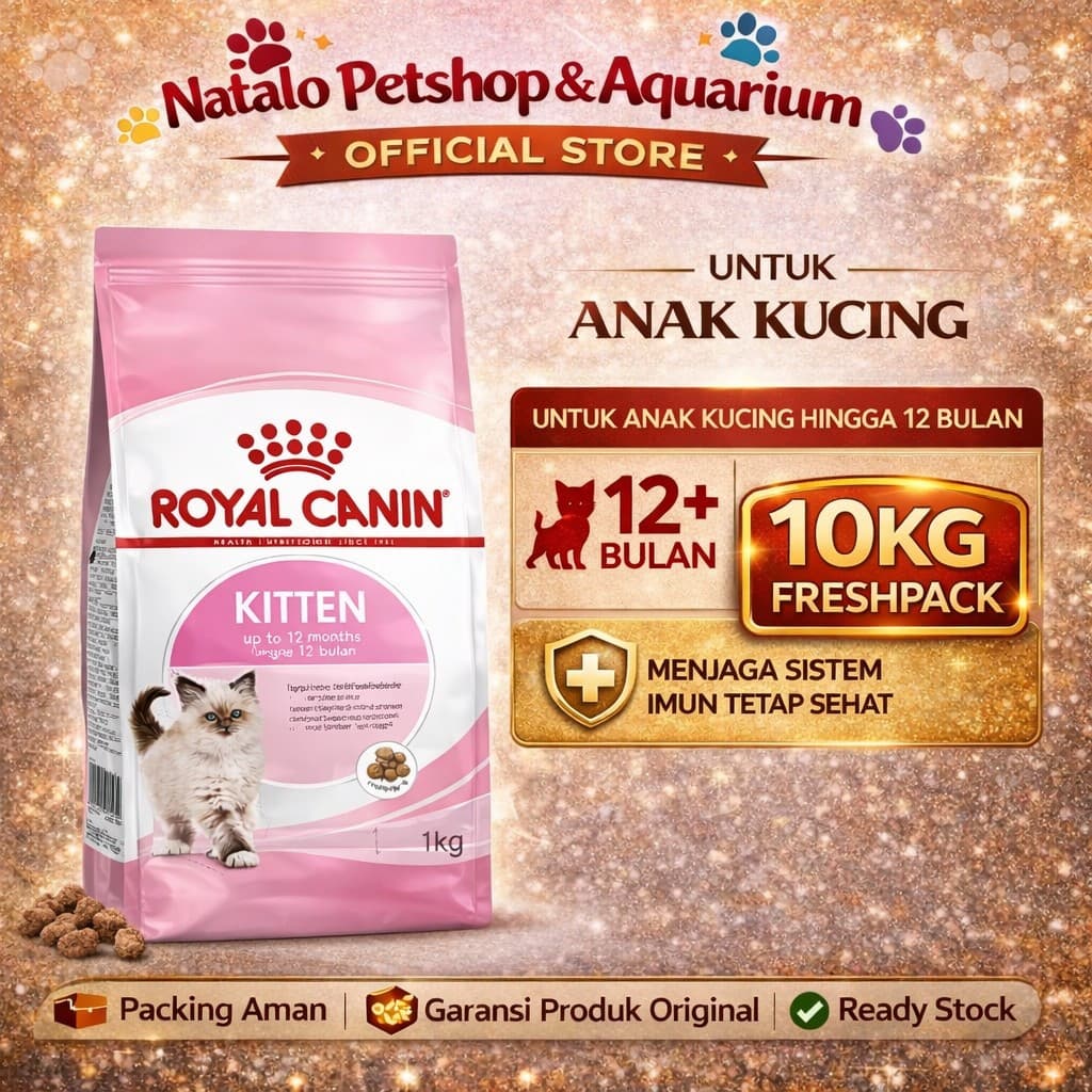 Royal Canin Kitten 10kg 2nd Age Makanan Anak Kucing Dry Cat Food Pelet — gambar 1