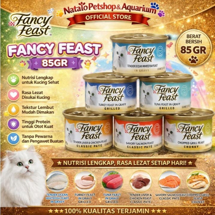 Fancy Feast Kaleng 85g Cat Kitten Wet Food — gambar 1