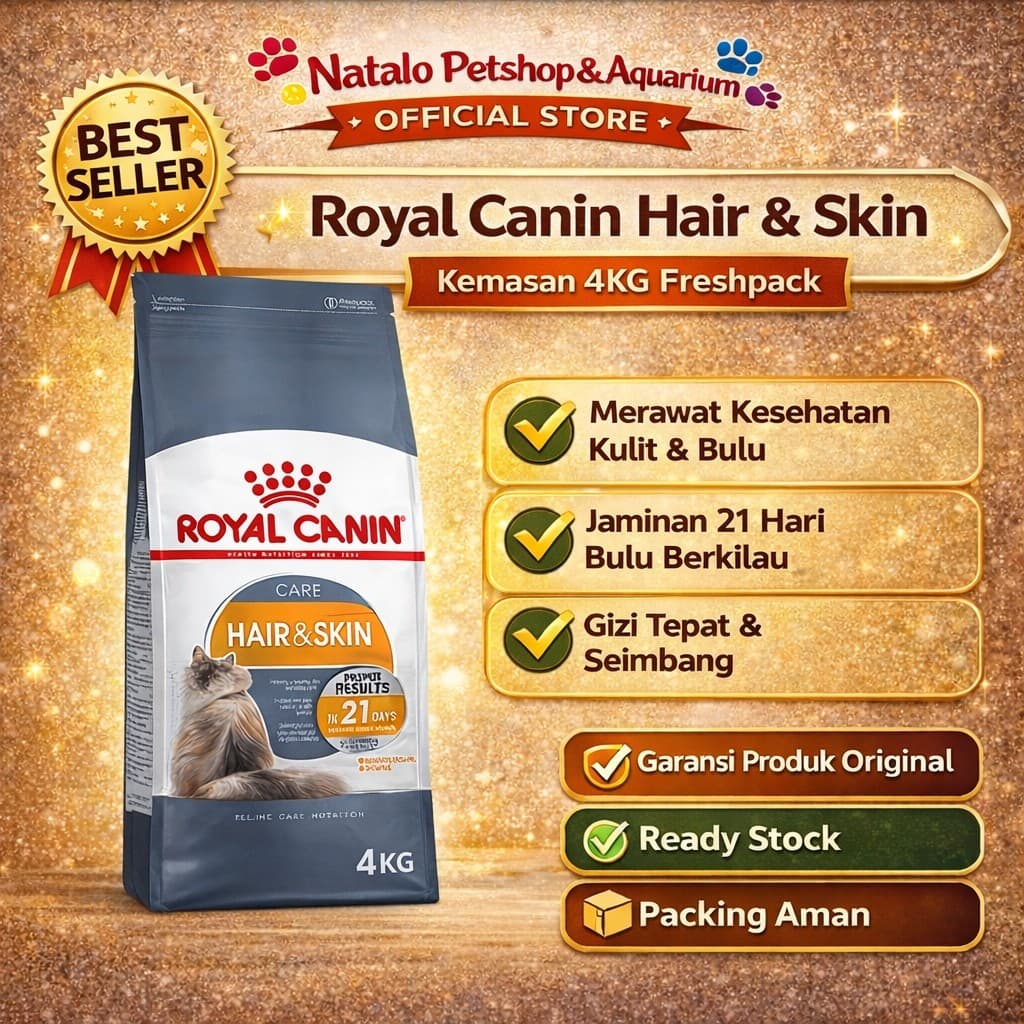 Royal Canin Care Hair & Skin 4kg — gambar 1