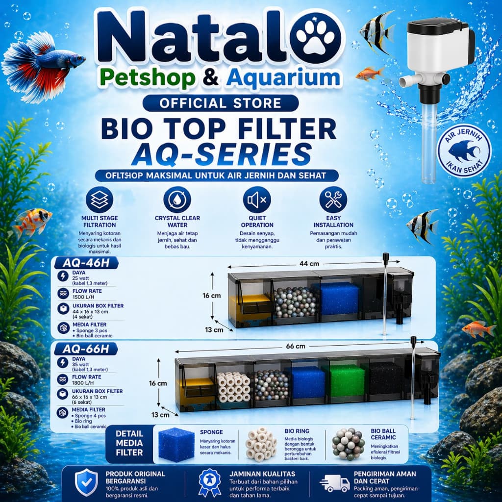 Sobo Double Layer Multifunctional Bio Top Filter — gambar 1