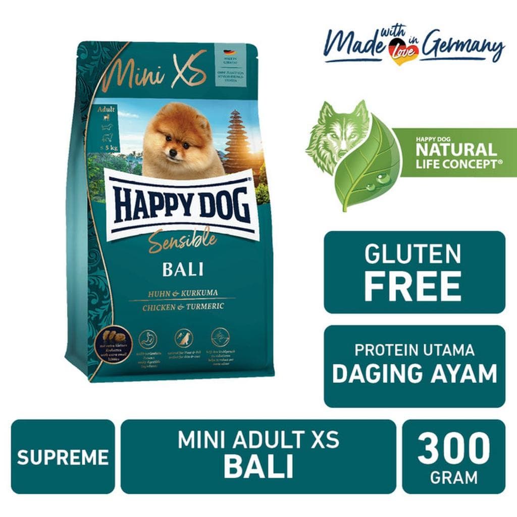 Happy Dog Sensible Mini XS Adult Bali 300g Dry Dog Food Makanan Kering — gambar 1