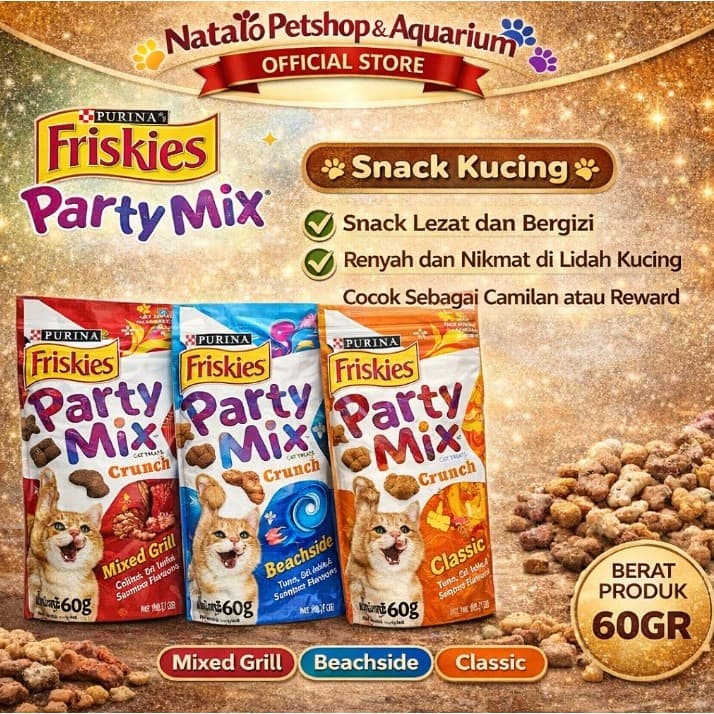 Friskies Party Mix 60g Cat Treats — gambar 1