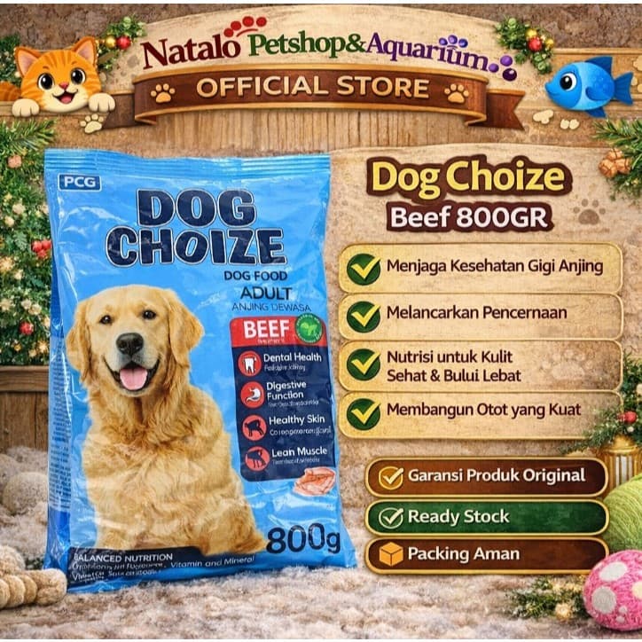 Dog Choize Beef 800g Makanan Anjing Dewasa — gambar 1