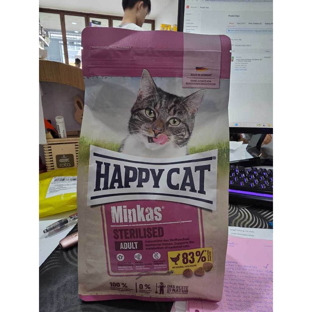 Happy Cat Minkas Sterilized 500g Sterilised Sterilized Steril Makanan — gambar 1