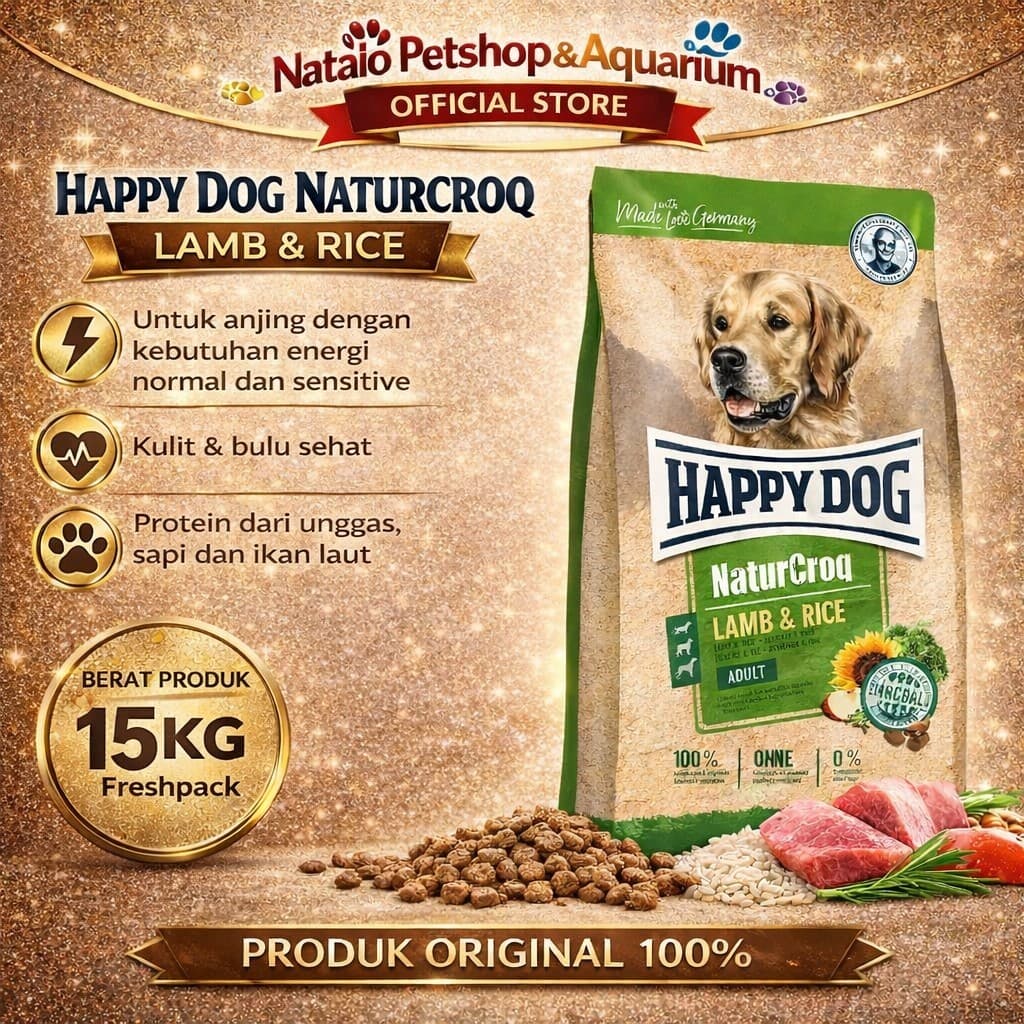 Happy Dog NaturCroq Adult Lamb & Rice 15kg — gambar 1