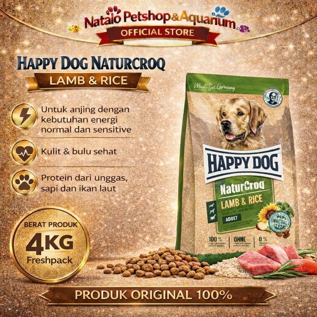 Happy Dog NaturCroq Adult Lamb & Rice 4kg — gambar 1