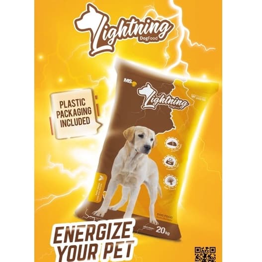Lightning Dog Food 20kg — gambar 1