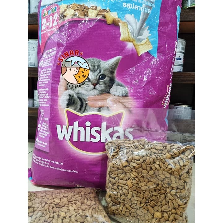 Whiskas Junior Ocean Fish 500g Makanan Anak Kucing Kitten Cat Food — gambar 1