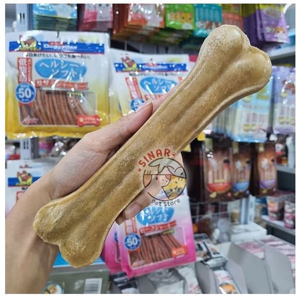 Tulang Pressed Bone Nat Large 170g Snack Gigit Anjing Besar Rbp — gambar 1