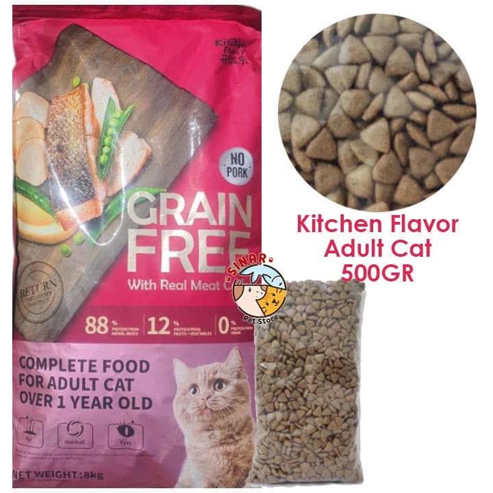 Kitchen Flavor Adult Cat 500g Food Makanan Kucing Dewasa KF Pakan — gambar 1