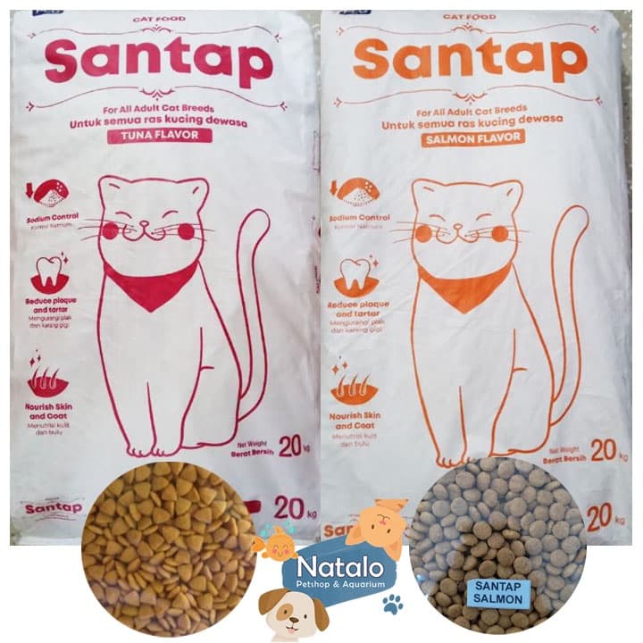 Santap 20kg Adult Cat Food Tuna — gambar 1