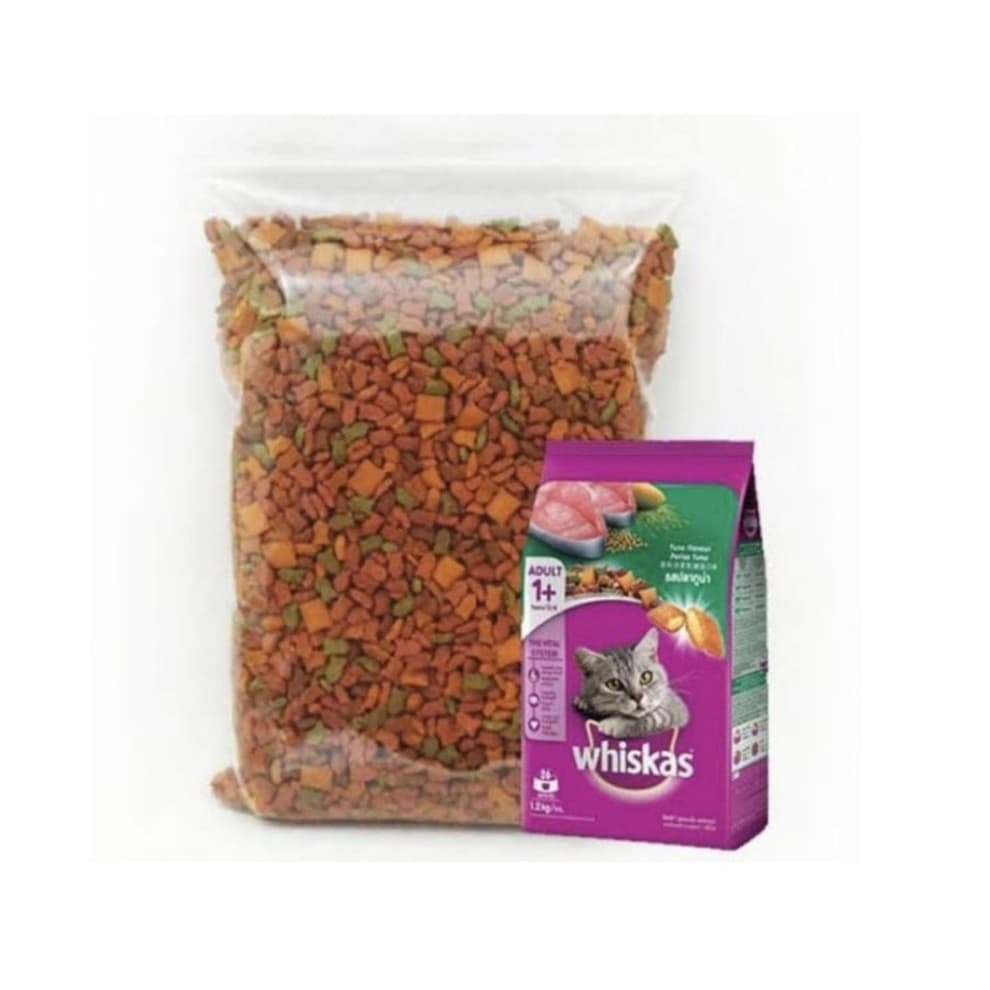 Whiskas Adult Tuna/Ocean Fish Repack 500g Makanan Kucing Kering — gambar 1