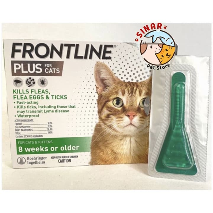 Frontline Plus for Kitten and Cats/Obat Kutu Kucing Harga Untuk 1 — gambar 1