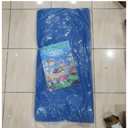 AMARA Busa Kapas Filter Saringan Aquarium Kolam 100 x 50 CM / 100 x 50 CM / 100x50 CM - 1 Pack isi 2 Lapis Tebal - gambar 1