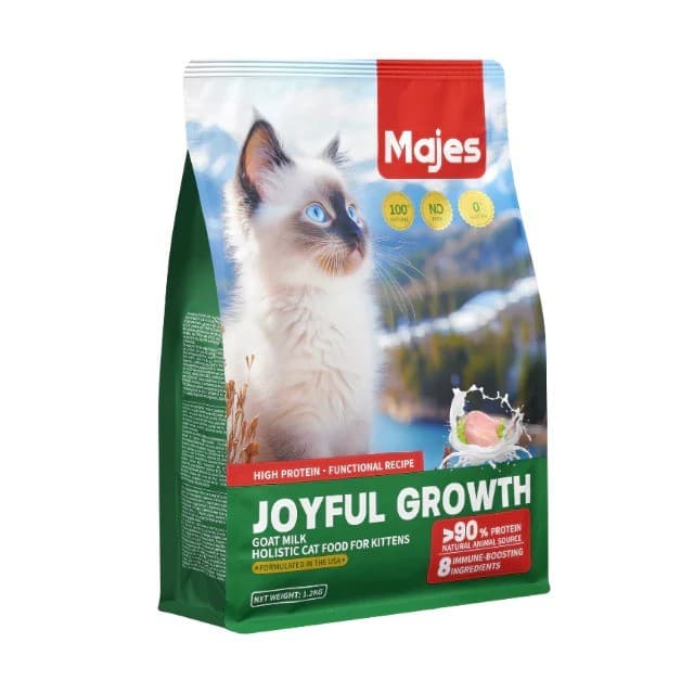 MAJES High Protein Joyfull Growth Kitten with Goat Milk - Makanan Premium Anak Kucing - gambar 1
