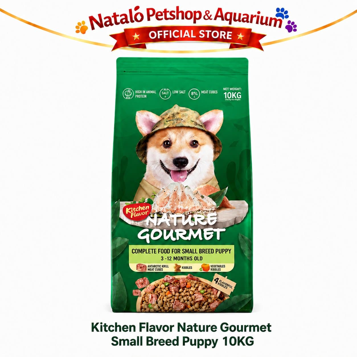 Kitchen Flavor Nature Gourmet Complete Dog Food for Small Breed Puppy 10KG - Makanan Anak Anjing Ras Mini Kecil 10 KG - gambar 6