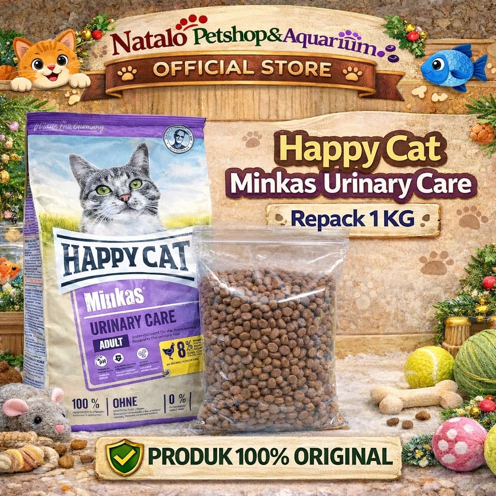 Happy Cat Minkas Urinary Care 1 KG REPACK - Makanan Kering Kucing Dewasa untuk Mencegah FLUTD 1KG - gambar 1