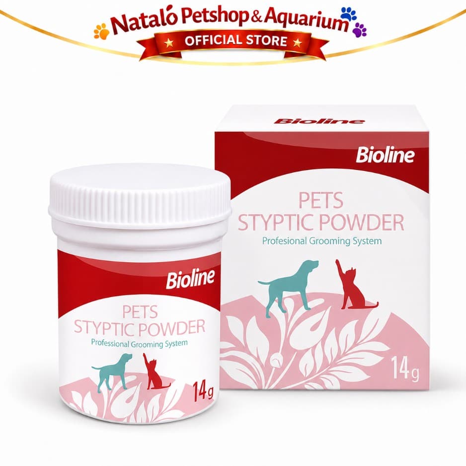 Bioline Pet Styptic Powder 14gr Bubuk Obat Penghenti Stop Darah Hewan Peliharaan Stop Bleeding Blood for Pet Kucing Anjing Kuku Berdarah Luka Cat Dog Kitten Puppy Adult Anak Dewasa - gambar 5
