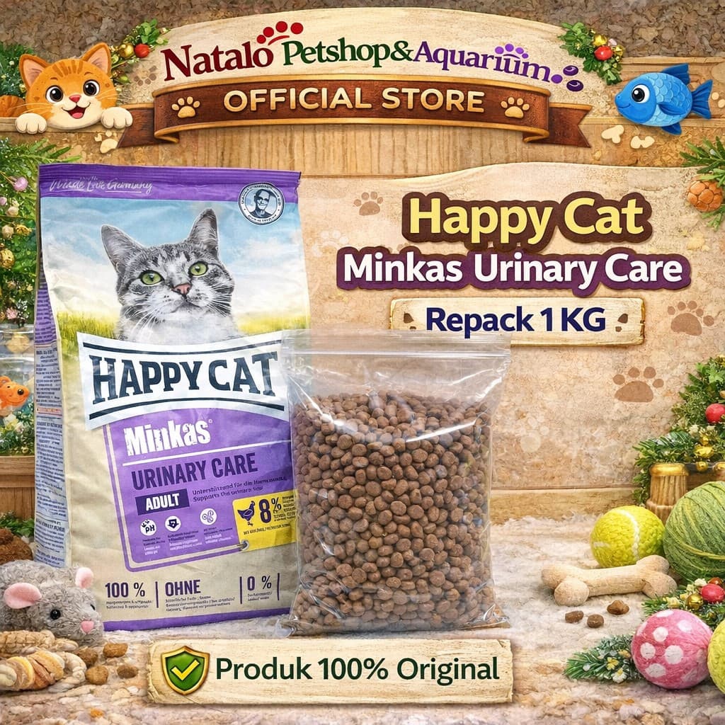 Happy Cat Minkas Urinary Care 1KG REPACK Cat Food - Makanan Kucing Dewasa untuk Saluran Kemih 1 KG - gambar 1
