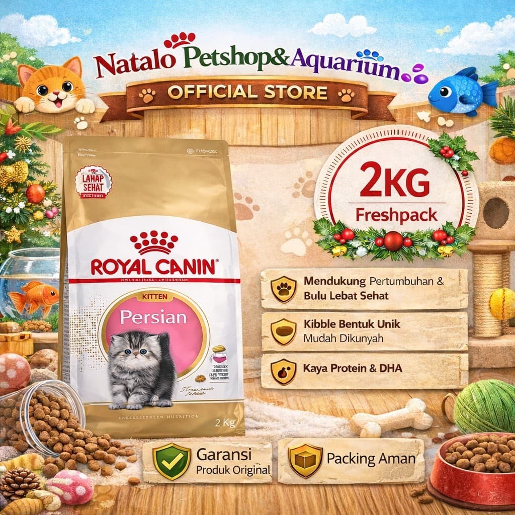 Royal Canin Kitten Persian 2KG - Makanan Anak Kucing Ras Persia /Bulu Panjang Super Premium 2 KG - gambar 1