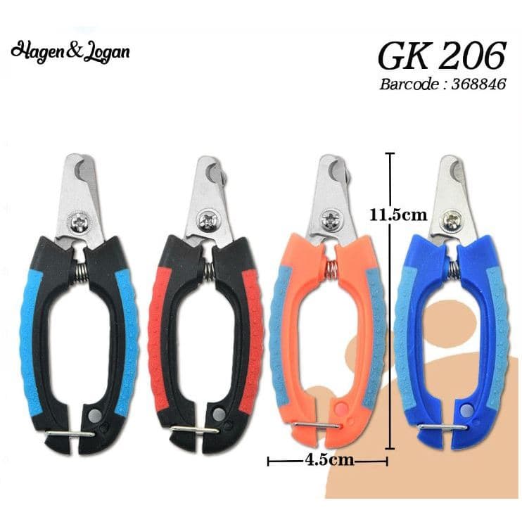 Gunting Kuku Hewan Kucing Anjing Kelinci GK 206 Pemotong Pengikis Pet Cat Dog Rabbit Nail Clipper - gambar 1