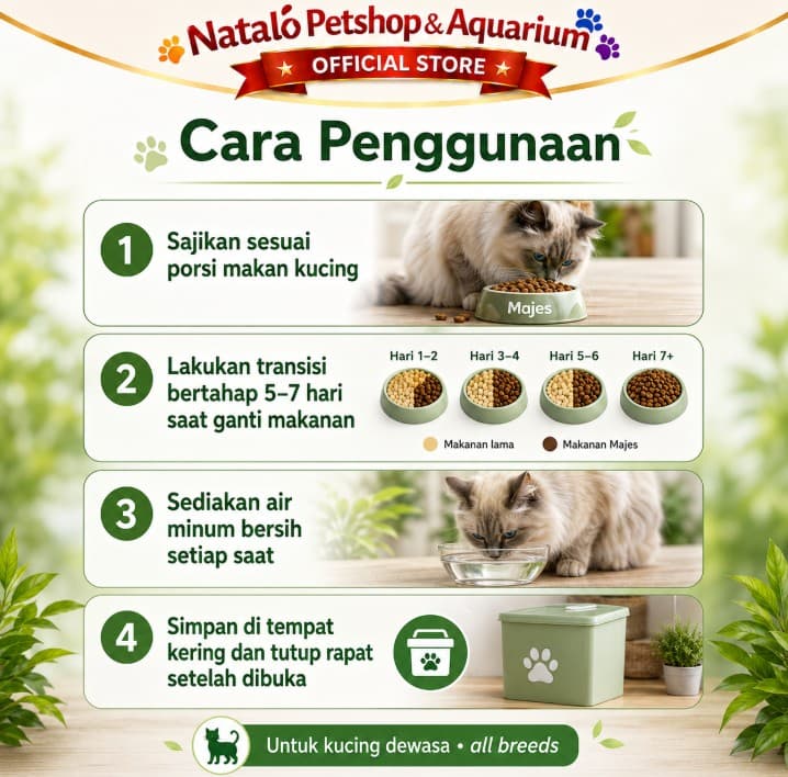 Majes High Protein Urinary Care 7kg - Premium Adult Dry Cat Food Makanan Kering Kucing untuk menjaga saluran kantung kemih sehat cegah batu ginjal susah pipis 7 kg Dewasa Functional Recipe - gambar 3