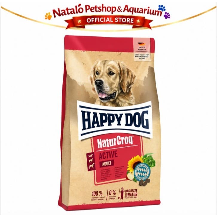 Happy Dog Naturcroq Active 15KG Medium Large Breed Adult Dog Food - Makanan Anjing Dewasa Ras Besar yang Aktif 15 KG - gambar 6