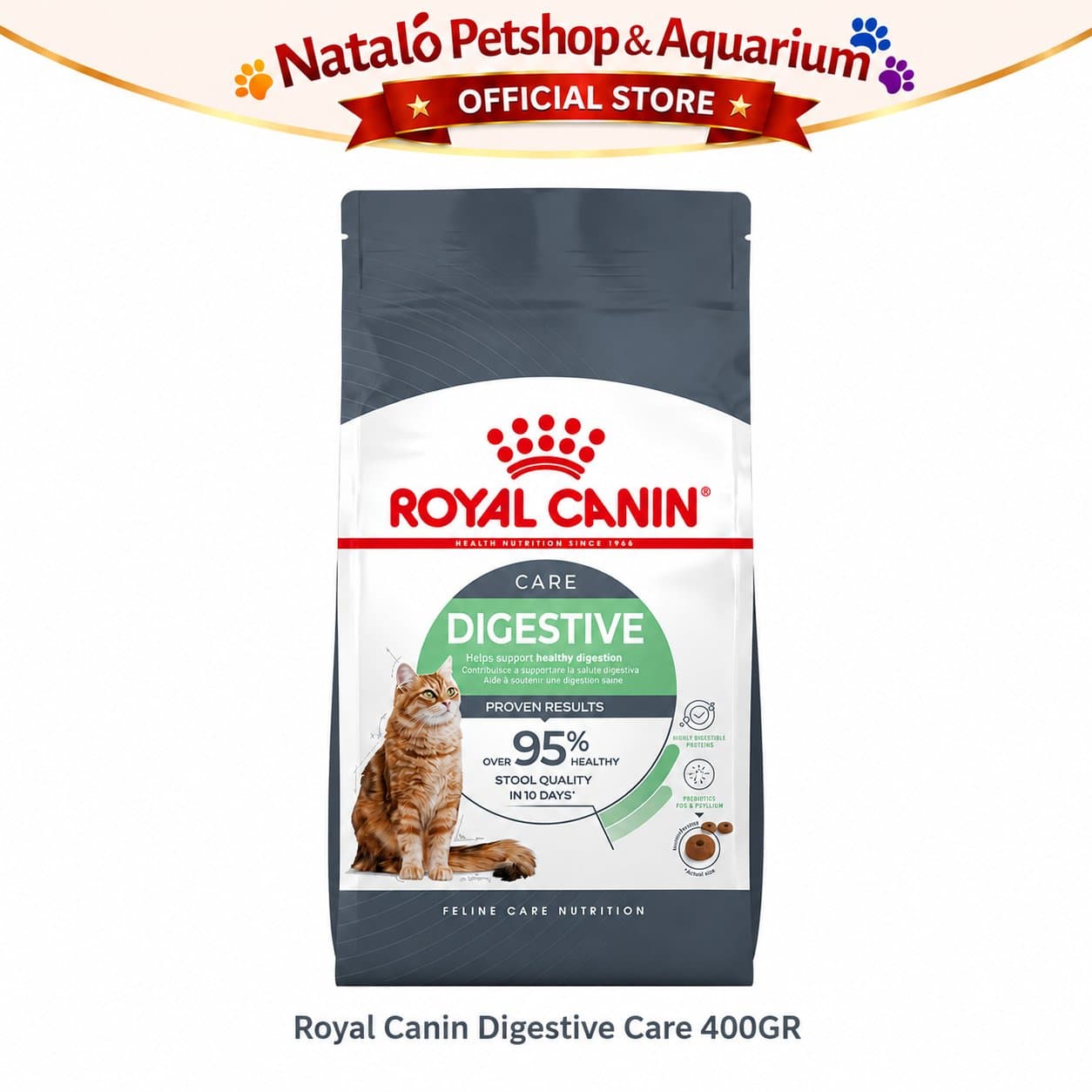 Royal Canin Digestive Care Dry Cat Food 400GR - Makanan Kucing Dewasa untuk Pencernaan 400 GR - gambar 6
