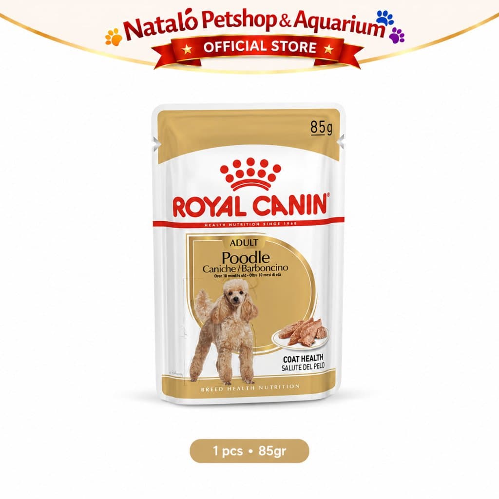 Royal Canin Adult Poodle Pouch Dog Wet Food 85GR - Makanan Basah Saset Anjing Ras Pudel 85 GR - gambar 6