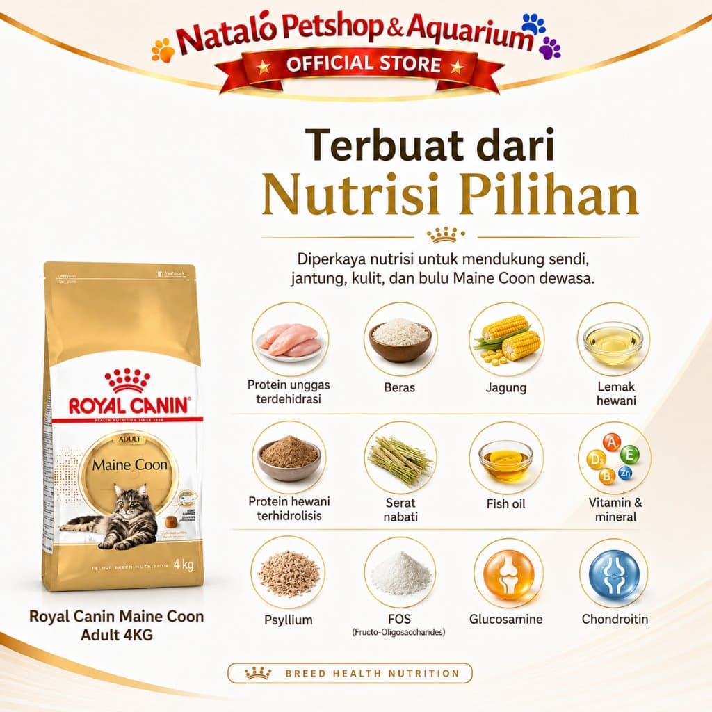 Royal Canin Maine Coon Adult 4KG - Makanan Kucing Dewasa Ras Mainecoon Freshpack 4 KG - gambar 4