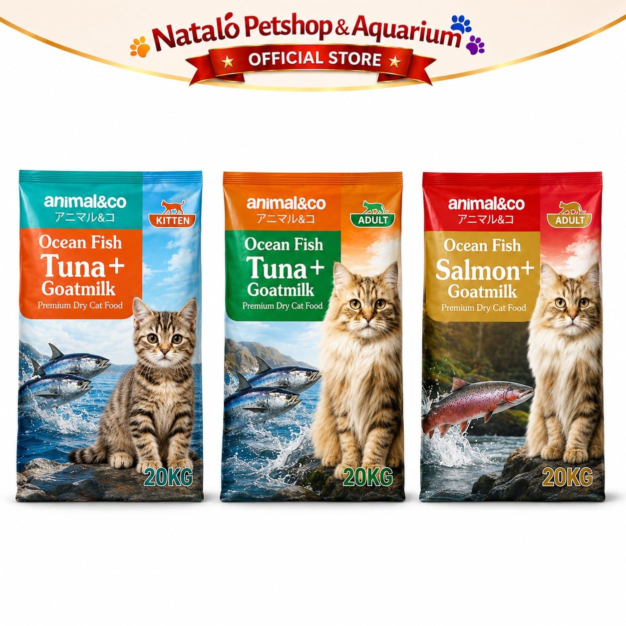 Animal&Co Kitten & Adult Dry Cat Food 20KG (800gr x 25pack) - Makanan Kering Kucing Anak Dewasa 20 KG - gambar 6