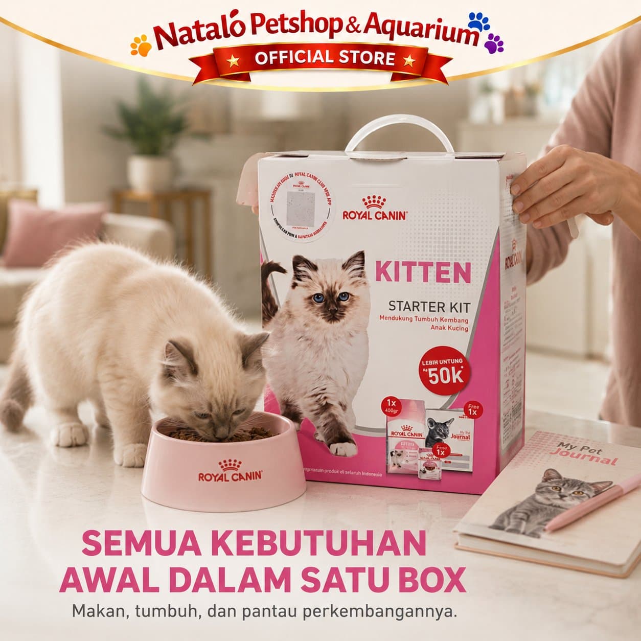 Royal Canin Kitten Starter Kit - Makanan Anak Kucing Paket Komplit 50% Lebih Murah - gambar 5